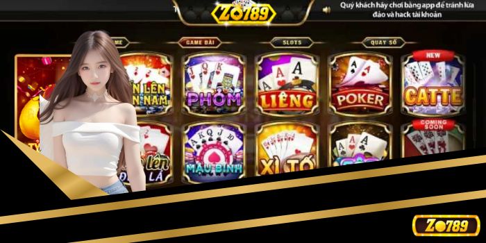 Game bài Zo789 – tổng hợp những trò hay không nên bỏ lỡ