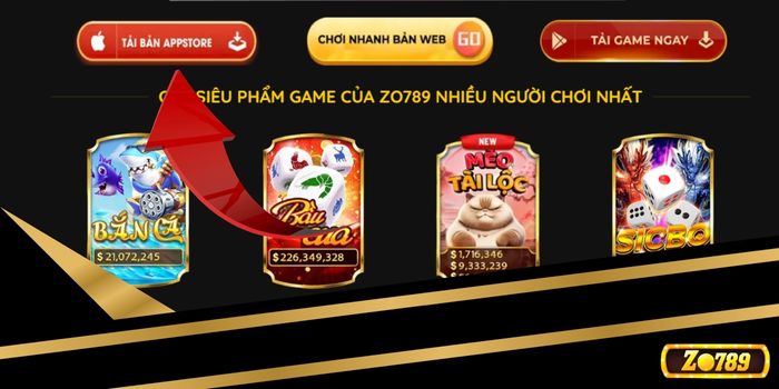 Hướng dẫn tải app Zo789 cho IOS