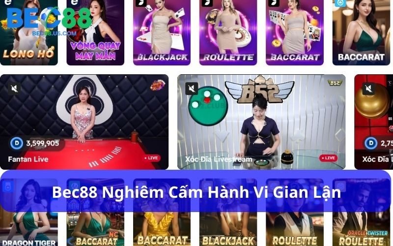 Nghiêm cấm hành vi gian lận