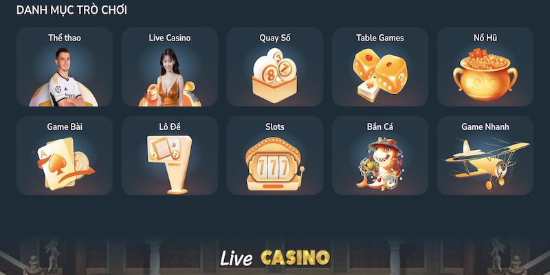 Kho game đa dạng, phục vụ mọi sở thích